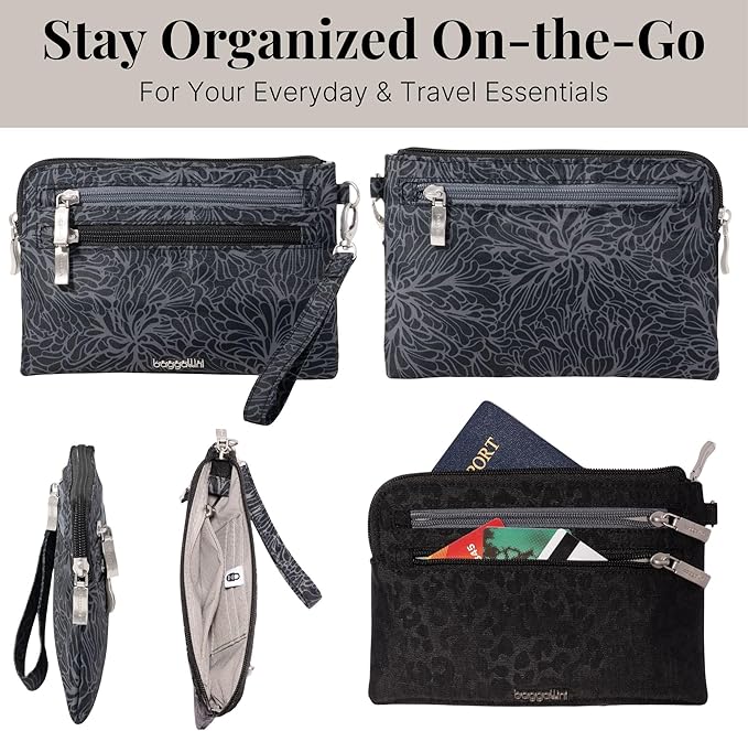 Baggallini Women's Rfid Currency Organizer Wristlet - Image 4