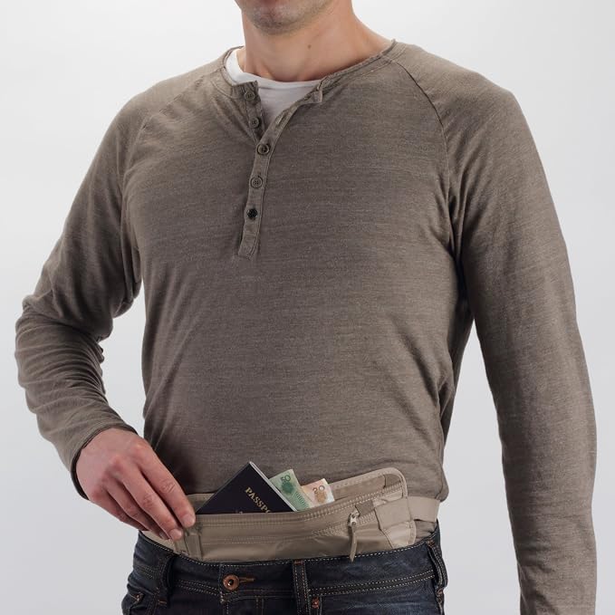 Eagle Creek Undercover Hidden Pocket - Travel Money Belt for Men and Women, Khaki - Image 2