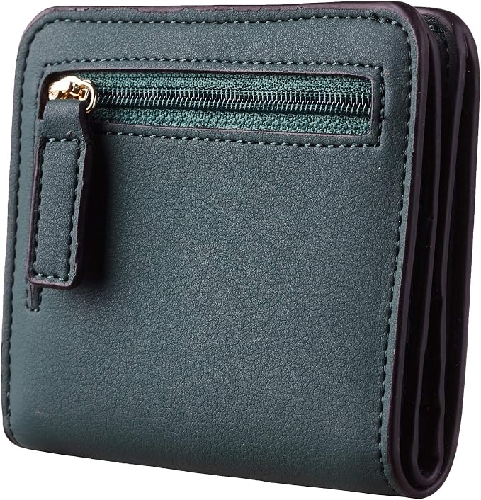 Toughergun Women’s Small Slim Leather Wallet with RFID Protection, Compact Bifold Mini Purse with Clear ID Window - Image 5