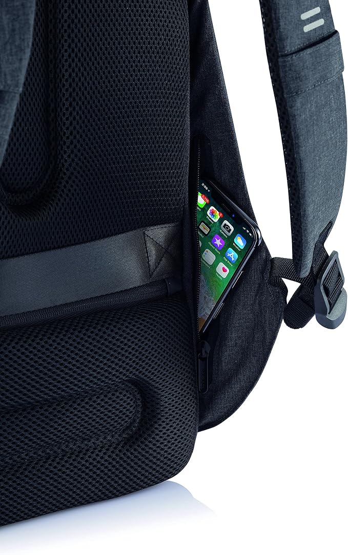 XDDesign Bobby Hero 16 Liter Anti Theft Laptop Backpack, Padded 15.6" Laptop Sleeve, Recycled Material, Water Repellent, USB Charging Port, Travel Carry on Flight Approved for Men&Women - Image 3