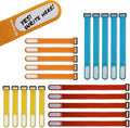 Multi-Purpose Cinch Straps (Assorted-Color 20 Pack). Reusable Waterproof Hook and Loop Cable Tie, Write-on Label for Easy Cord & Stuff Indentification, Organization & Management, by TX Pack-es by TXPACK-es