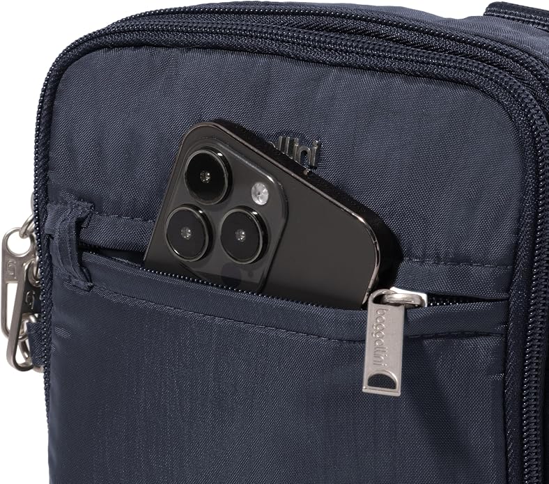 Baggallini Securtex® Anti-theft Mini Everything Crossbody Bag, 6.3"x8.25" Rfid, Locking Zippers & Cut-resistant Strap - Image 12