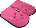 GSeat Ultra Large Gel and Foam Coccyx Seat Cushion for Back Pain Relief, Sciatica, Low Back, Tailbone-Pain, Pressure Relief, Seat Pad for Office, Home, Driving, Meditation Anywhere You Sit (Pink) by GSeat