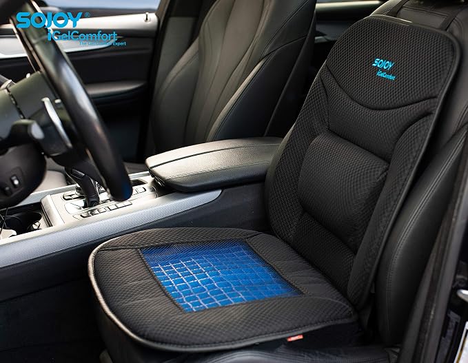 Truck Seat Cushion – Gel Memory Foam Seat Pad with Lumbar & Back Support, for Office Chair, Car & Semi-Truck, Pain Relief & All-Day Comfort - Image 7