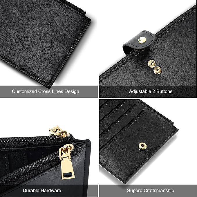 Travelambo RFID Wallet Women Large Size Bifold Multi Card Wallet Case with Zipper Pocke Credit Card Holder for Women - Image 7