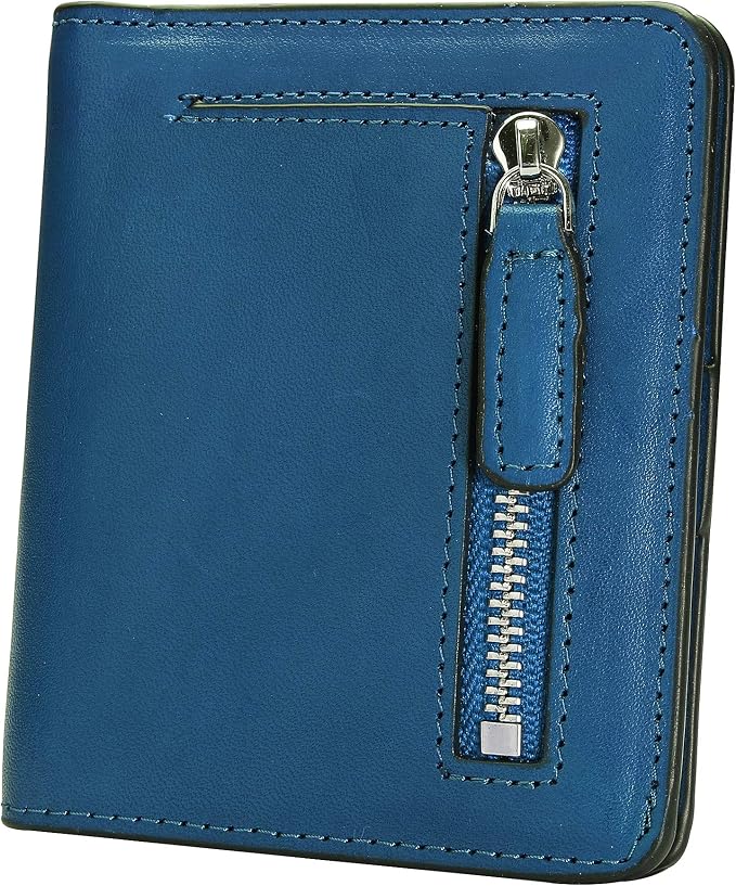 Small Leather Wallet for Women, Ladies Credit Card Holder RFID Blocking Women's Mini Bifold Pocket Purse by AINIMOER