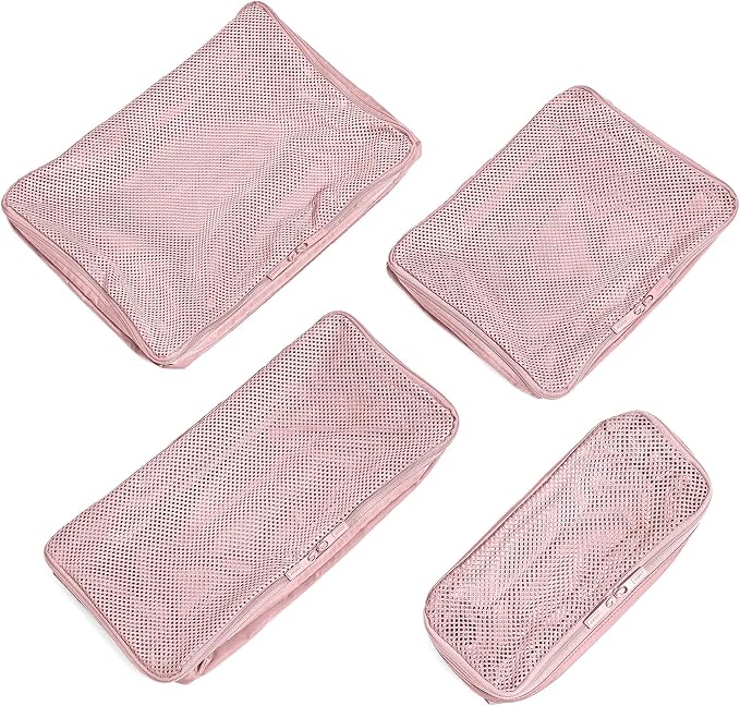 Away Insider Packing Cubes Set of 4, Lightweight Travel Luggage Organizers | 4-Piece Packing Cube Set for Suitcases, Carry-On Bags & Luggage, Lightweight Travel Organizers for Packing, Blush Pink - Image 5