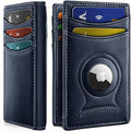 BULLIANT Magnetic Slim Leather Airtag Wallet Money Clip For Men 12Cards | RFID Blocking | Easy Access | Gift Boxed | Pocket Fit by BULLIANT