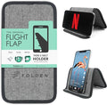 Airplane Phone Holder - Foldable Phone Stand for Plane Travel | Tweed Design,Tabletop Mount Desk, Plane Tray Seat back, Treadmill, Fits iPhone Cell Phone, 9 x 4.3 in by FlightFlapbyFolden