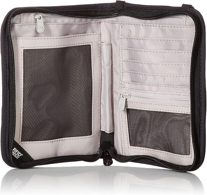 Pacsafe Rfidsafe V150 Anti-theft Blocking Compact Passport Wallet, Black - Image 3