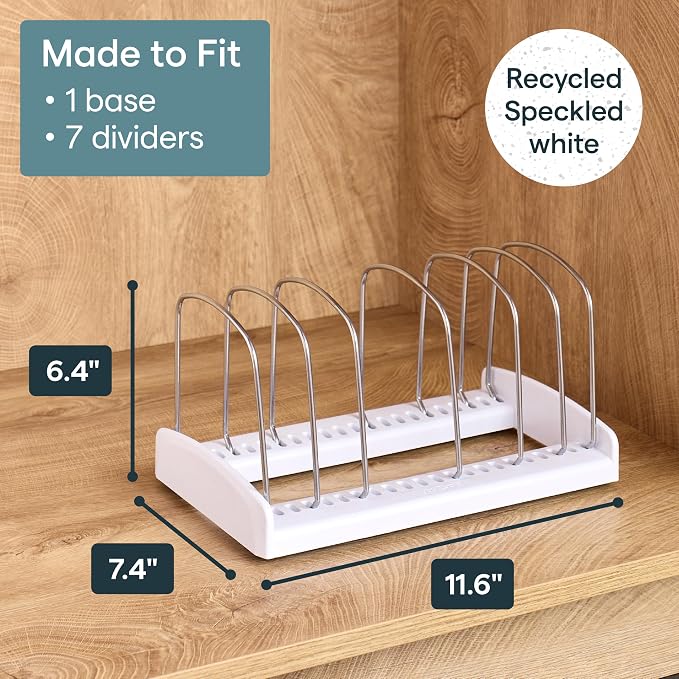 YouCopia StoreMore Bakeware Rack, Adjustable Dividers, Baking Pan Organizer - Image 5