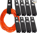 8 Pack Heavy Duty Large 13-inch Extension Cord Storage Extendable Cable Ties Strap Loop Hanger Organizer for Cable, Hose, Power Cord, and Rope by UNIS