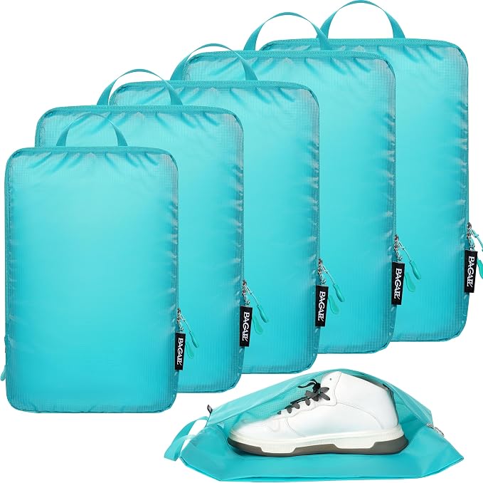 BAGAIL 6 Set Ultralight Compression Packing Cubes Packing Organizer for Travel Accessories Luggage Suitcase Backpack by BAGAIL