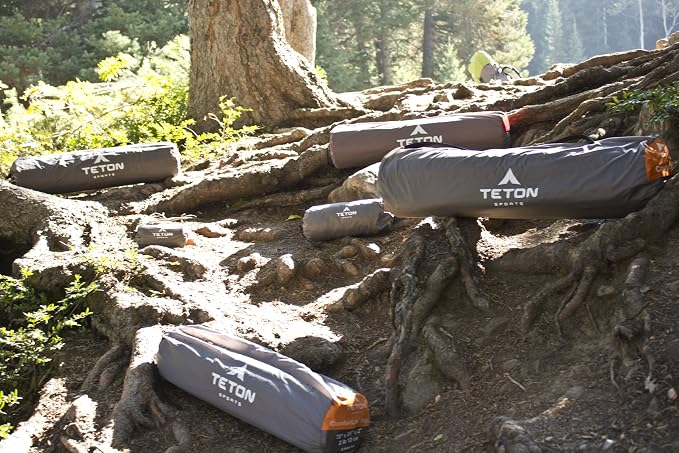Teton Camping Seat Cushion; Stadium Seat; Office Chair; Car Pad; Inflatable, Orange - Image 15