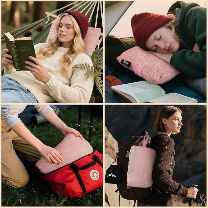 Tirrinia Travel Portable Blanket with Feet Pocket Airplane Office Poncho 4 in 1 Zippered Front Pocket Premium Cozy Fleece Blankets with Built-in Bag - Image 2