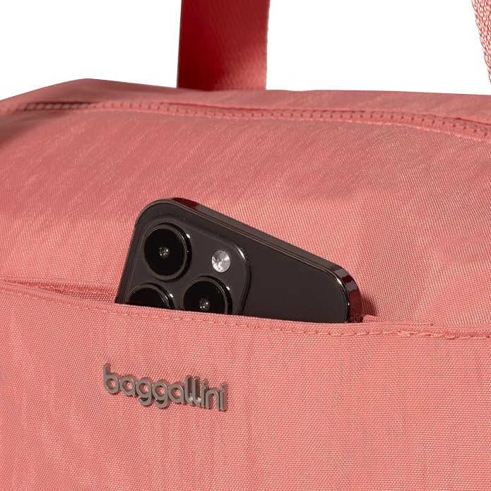 Baggallini Carryall Tote - Lightweight Nylon Zipper Top Weekender Travel Beach Bag w/Luggage Sleeve - Image 13