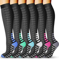 QUXIANG Compression Socks for Women & Men 15-20 mmHg, Best for Medical, Nursing, Running, Athletic, Varicose Veins, Travel by QUXIANG
