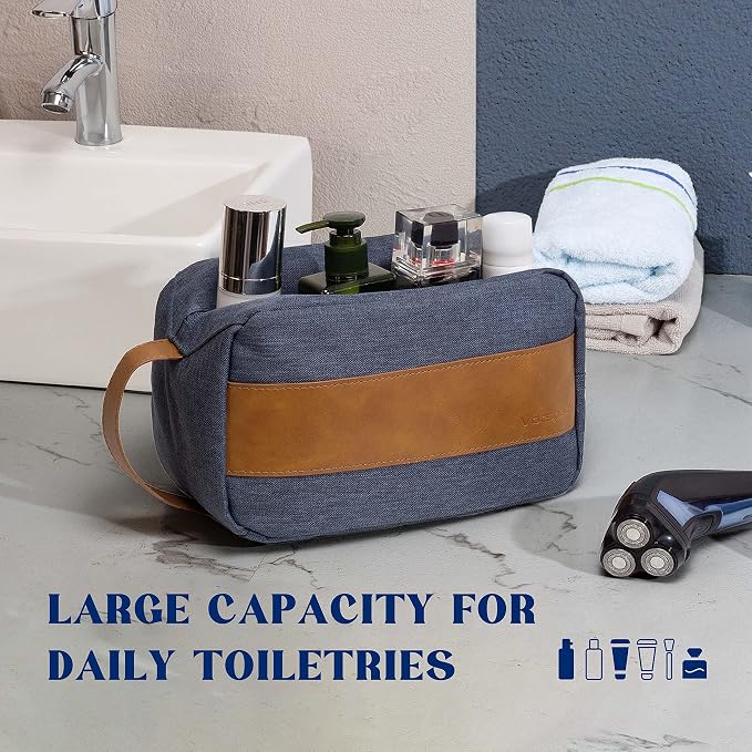 Vorspack Water Resistant Travel Toiletry Bag for Men Women - Blue | Travel Bag for Toiletries, Large Capacity, Organized Compartment, Suitable for Shaving Grooming Accessories, Gifts for Men - Image 6