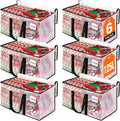 RoomHacks Moving Bags, Heavy Duty Large Storage Bags, 125L, 6 Pack, Clear | Water-Resistant Packing Bags with Reinforced Handles & Dual Zippers, Foldable Storage Totes for Dorm Move & Home Organization by RoomHacks