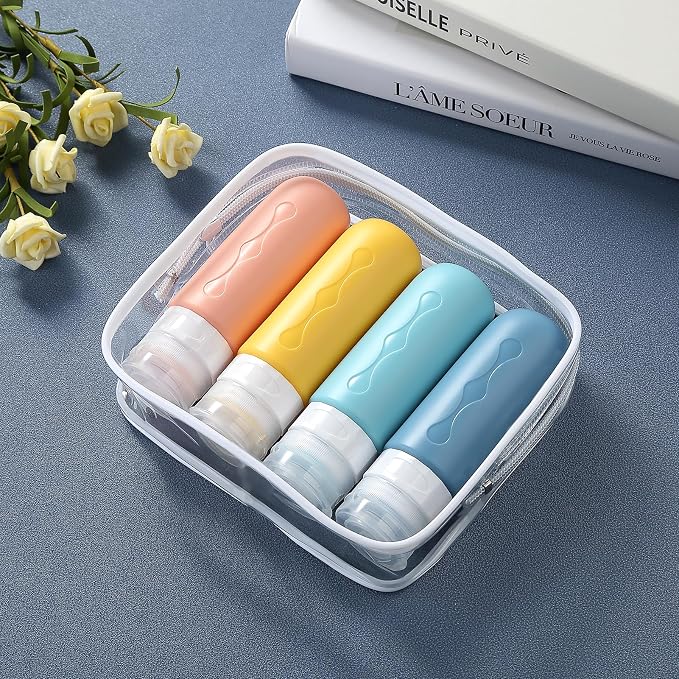Gemice Travel Bottles for Toiletries, Tsa Approved, Travel Size Containers, BPA Free Leak Proof Tubs Refillable Liquid Accessories for Cometic Shampoo and Lotion Soap - Image 6
