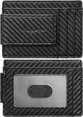 Toughergun Slim Wallet for Men RFID Blocking Money Clip, Minimalist Front Pocket Credit Card Holder, Magnetic Thin Mens Wallets with ID Window by Toughergun