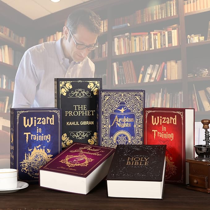 The Prophet Diversion Book Safe with Real Pages,Hidden Safe Secret Storage,Small Safe with Key Lock,Lock Box for Cash Jewelry,Cash Box,Gun Safe - Image 9