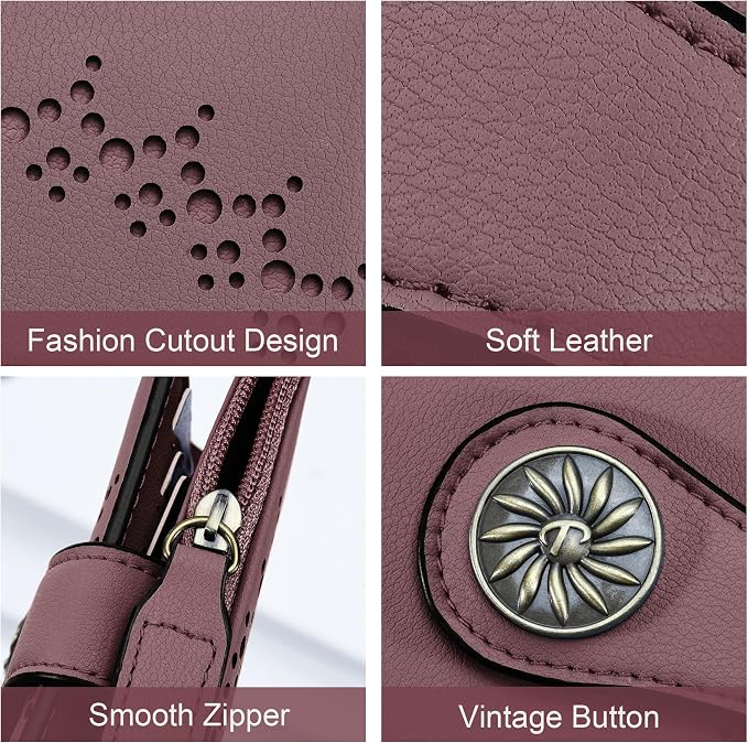 Tipmile Small Wallet for Women Bifold RFID Blocking Card Holder Leather Wallets with Zipper Coin Pocket - Image 6
