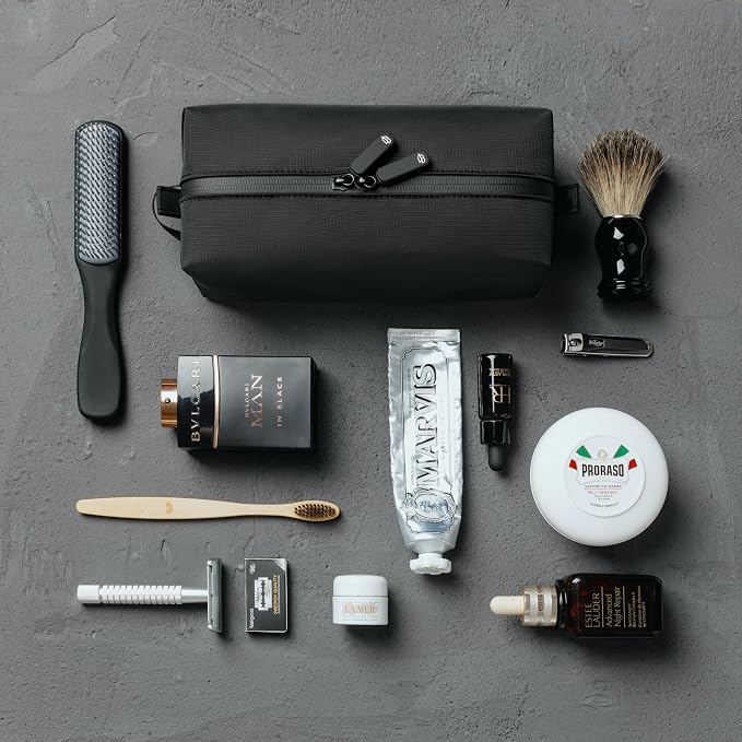 Comfyable Small Toiletry Bag for Men, Slim Mini Toothbrush Bag, Dopp Kit Bag - Image 6