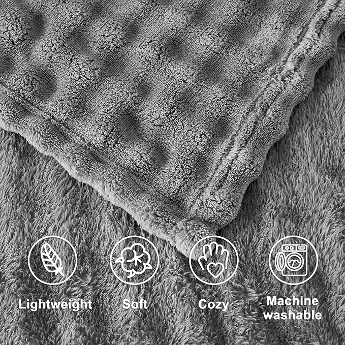 Soft Cozy Travel Blanket for Airplane Train and Car, Grey | Lightweight, Blanket or Pillow 2 in 1, Compact with Portable Bag Pillowcase, with Luggage Sleeve and Backpack Clip - Image 7