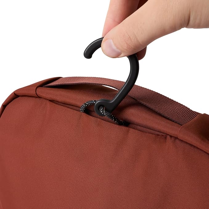 Bellroy Hanging Toiletry Kit 3L, Travel Toiletry Bag - Clay | 3L hanging toiletry bag for men and women, designed for travel - Image 3