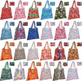 Eccliy 24 Pieces Reusable Grocery Bags Polyester Shopping Bags for Groceries Multi Colors Reusable Foldable Shopping Tote(Plants Style) by Eccliy