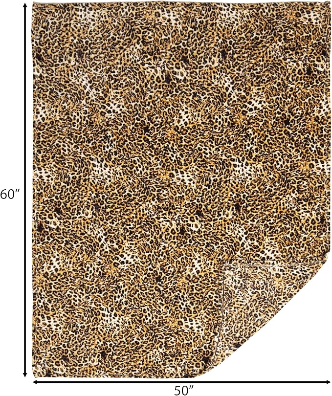 Carstens, Inc. Travel Blanket, Premium Compact 2-in-1 Airplane Blanket/Pillow, Leopard Print - Image 5