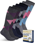 Pembrook® Bamboo Viscose Light Compression Socks - 3 Pairs | 8-15 mmhg Compression Socks | Knee High Comfort Support Socks by Pembrook