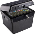 SentrySafe Fireproof and Waterproof Lock Box with Key Lock, File Safe with Carrying Handles for Documents, 0.66 Cubic Feet, 14.1 x 16.6 x 13.8 Inches, FHW40100 | File Folder Safe With Fire and Water Resistant Protection, Key Lock Security, Built-in Car... by SentrySafe