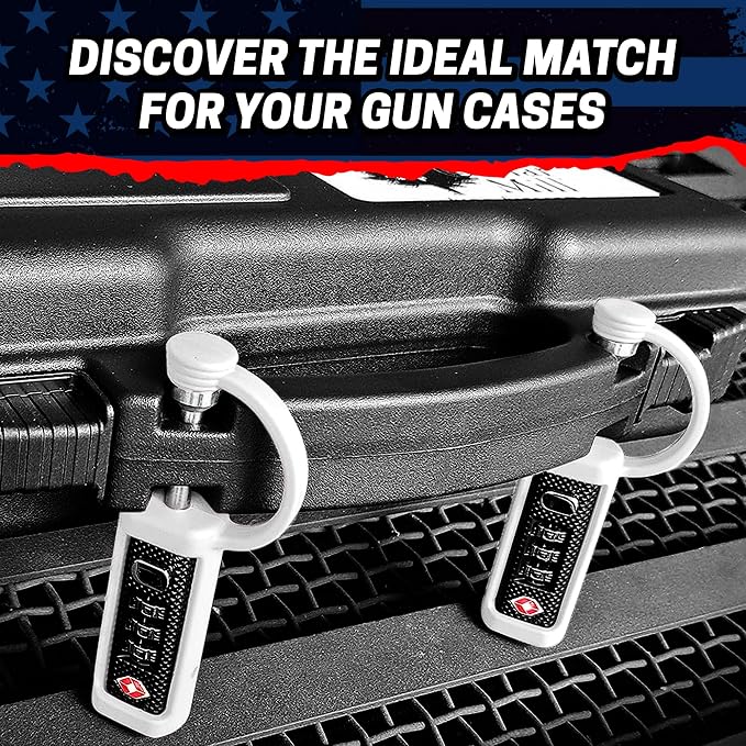 Cut-Resistant Gun Lock, TSA Approved Tamper-Proof Child-Safe Padlock, Black - Image 6
