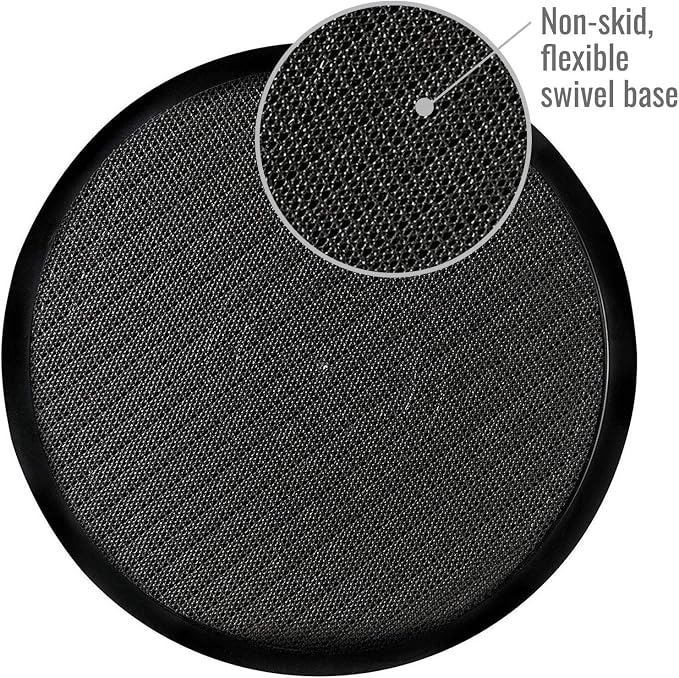 HealthSmart 360 Degree Swivel Seat Cushion, Chair Assist for Elderly, Swivel Seat Cushion for Car, Twisting Disc, Gray Stripe, 12.5 Inches in Diameter - Image 5