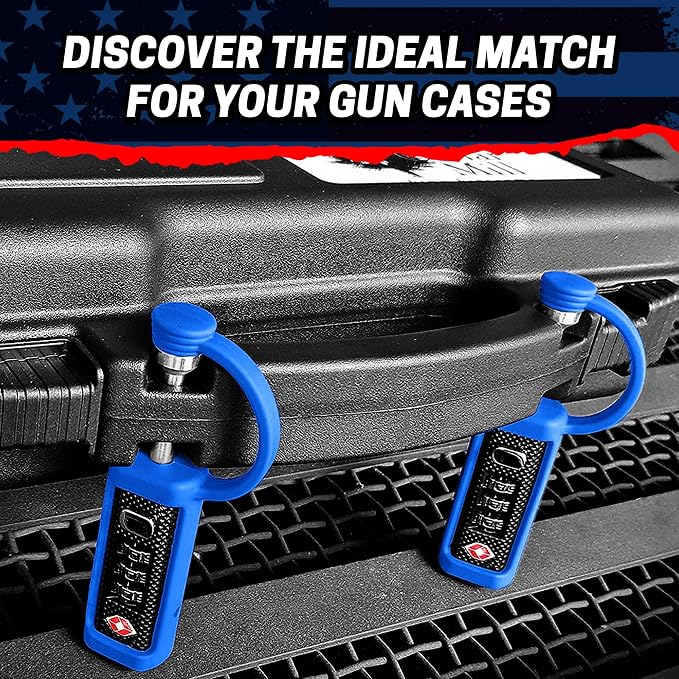 Cut-Resistant Gun Lock, TSA Approved Tamper-Proof Child-Safe Padlock, Black - Image 5