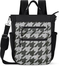 Sherpani Soleil, Anti Theft Convertible Backpack Tote (Grey Houndstooth) | 18L Travel Shoulder Bag, Everyday Crossbody Purse, RFID Protection, Business Daypack, Travel Gift for Women, Fits 13" Laptop by SHERPANI