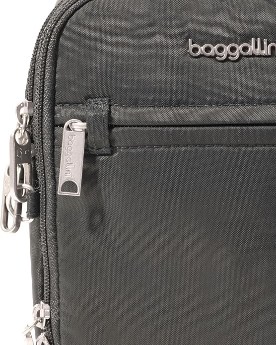 Baggallini Securtex® Anti-theft Mini Everything Crossbody Bag, 6.3"x8.25" Rfid, Locking Zippers & Cut-resistant Strap - Image 9
