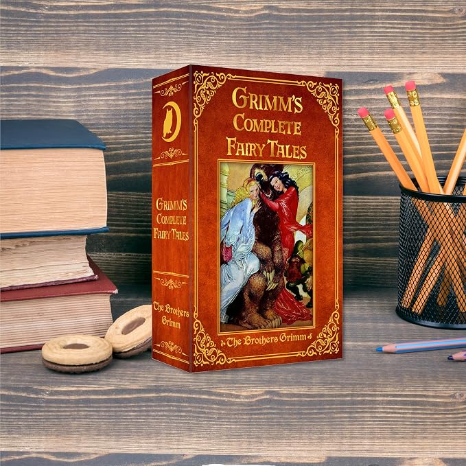 Deversion Book Safe Storage Box with Real Pages Combination Lock and Key Lock Box Money Safe Book Storage Lock Boxes for Personal Items 9.3''x6.0''x2.3'' (Grimm's Fairy Tales-Combo) - Image 8