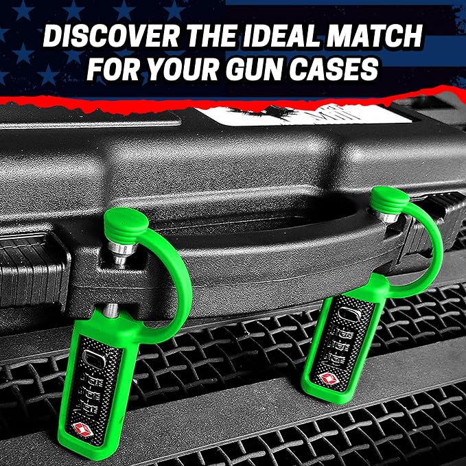 Cut-Resistant Gun Lock, TSA Approved Tamper-Proof Child-Safe Padlock, Black - Image 6