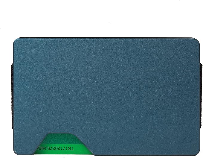 Minimalist Wallet for Men, Slim Metal RFID Blocking Wallet Credit Card Holder Money Clip & Cash Strap, Scratch-Resistant Holds 15 Cards,Ideal Gift for Men | Matte Navy - Image 2