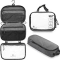 TRIPPED Travel Gear 3-Piece Travel Toiletry Bag Set | Includes Hanging Toiletry Bag, 311 TSA Liquid Bag, and Accessory Organizer Pouch with Lightweight Ripstop Construction by TRIPPEDTravelGear
