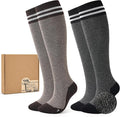 Jeasona Merino Wool Compression Socks for Women Men, 15-20 mmHg Graduated Compression Socks for Flying Nurse Pregnancy by Jeasona