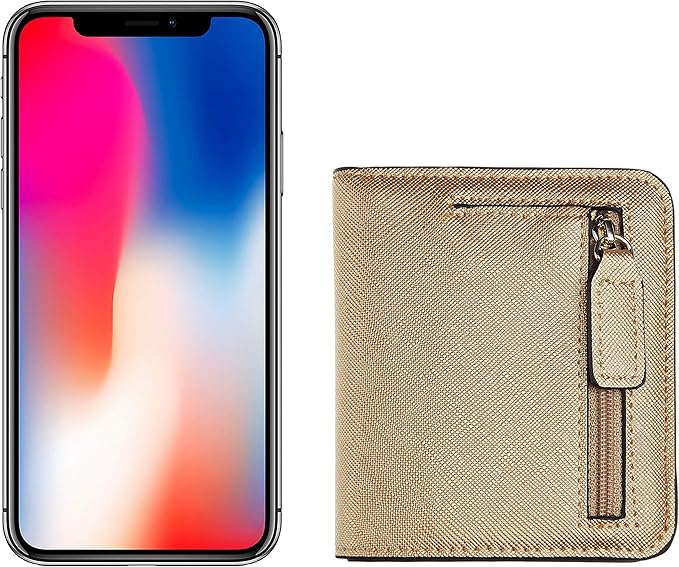 Toughergun Women’s Small Slim Leather Wallet with RFID Protection, Compact Bifold Mini Purse with Clear ID Window - Image 6