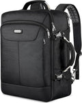 VECKUSON 30L Carry-On Backpack - TSA Approved for Flights, RFID Anti-Theft, Fits 17.3" Laptop, 19.7x13x6in, Heavy-Duty Weekender for Men/Women (Black) by TryingtoBuyHappiness