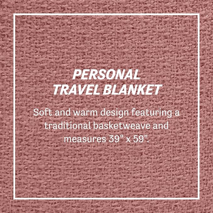Personal Travel Blanket for Cars, Airplanes or Home Use, Throw Blanket Size, 39" x 59", Rose Gold (LEV549XXRSGD29) - Image 4