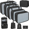 10 Pcs Set Packing Cubes - Travel Packing Organizers, Expandable Suitcase Organizer, Luggage Organizer Bags by WelcometoLUCDNC
