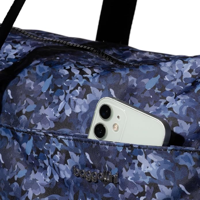 Baggallini Carryall Tote - Lightweight Nylon Zipper Top Weekender Travel Beach Bag w/Luggage Sleeve - Image 13