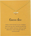 RZKING Golden Necklace for Women, Dainty Butterfly Heart Bow Rose Necklace, Gifts for Best Friend Sister Mom Girlfriend, Graduation Chritmas Birthday Anniversary Thank You Gifts by RZKING